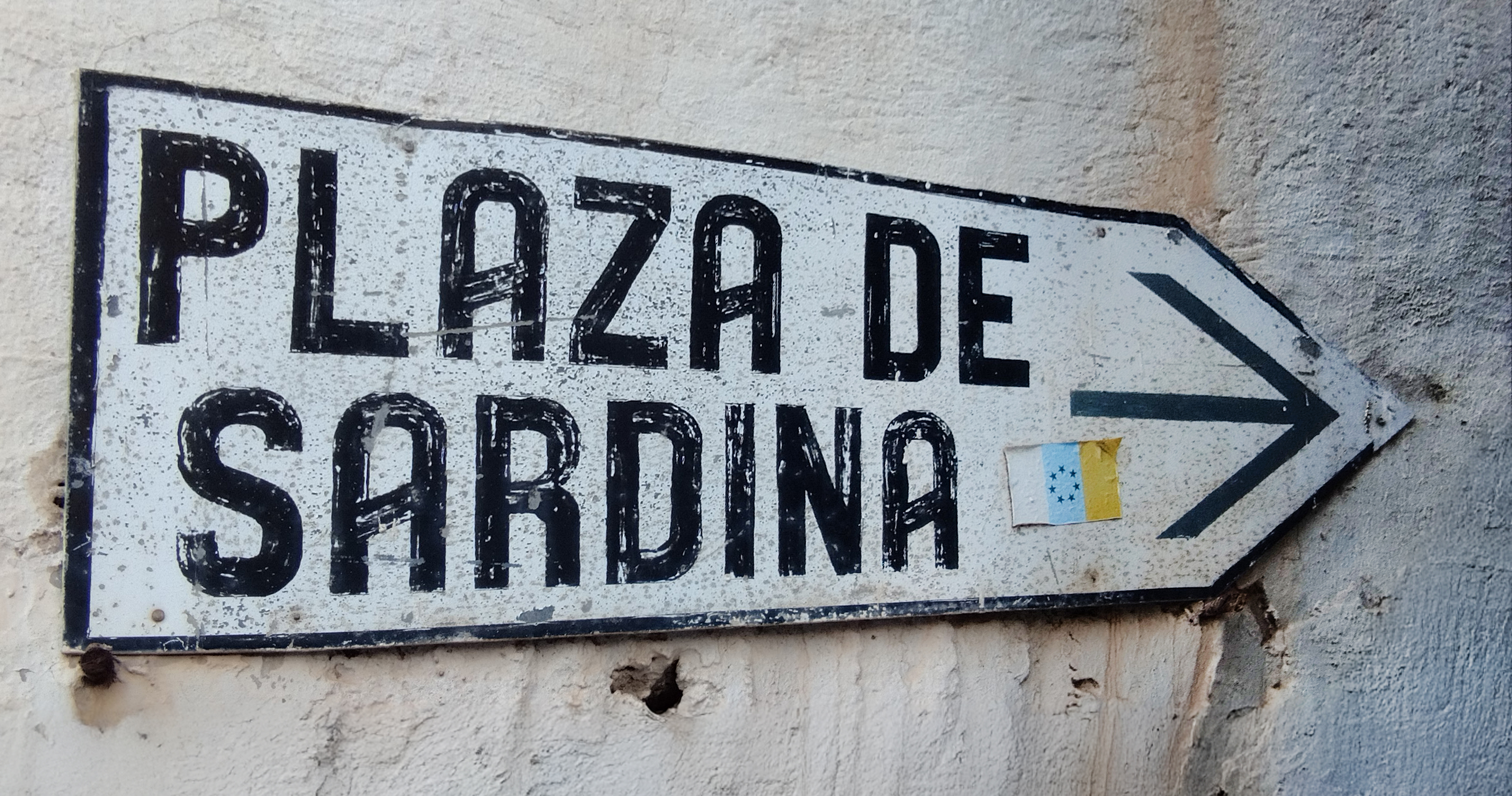 Señal viaria Plaza de Sardina